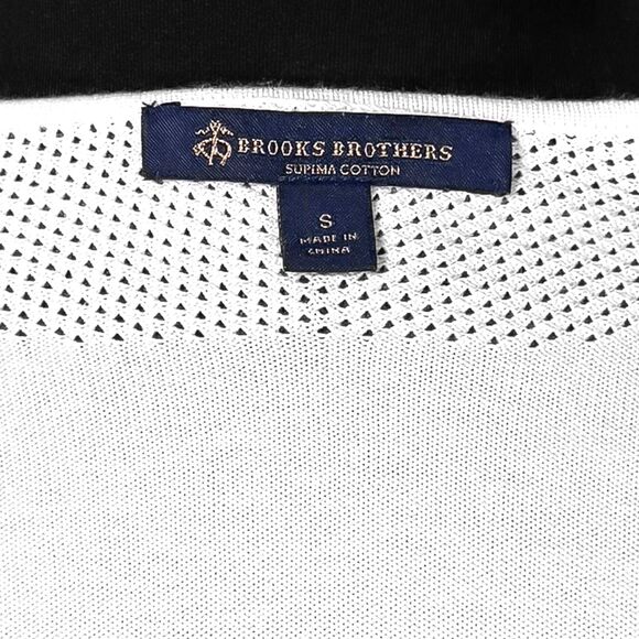 Brooks Brothers Women's Sweater White Supima Cotton V-Neck Preppy Knit Top Small - Picture 3 of 8